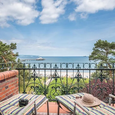 Fewo Direkt Am Strand Mit Meerblick Und Balkon,Villa Glueckspilz, Binz Eksteriør billede