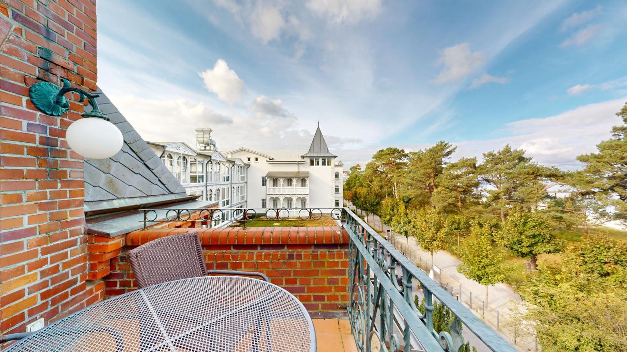 Direkt Am Mit Meerblick Und Balkon,villa Glueckspilz, Lejlighed Binz