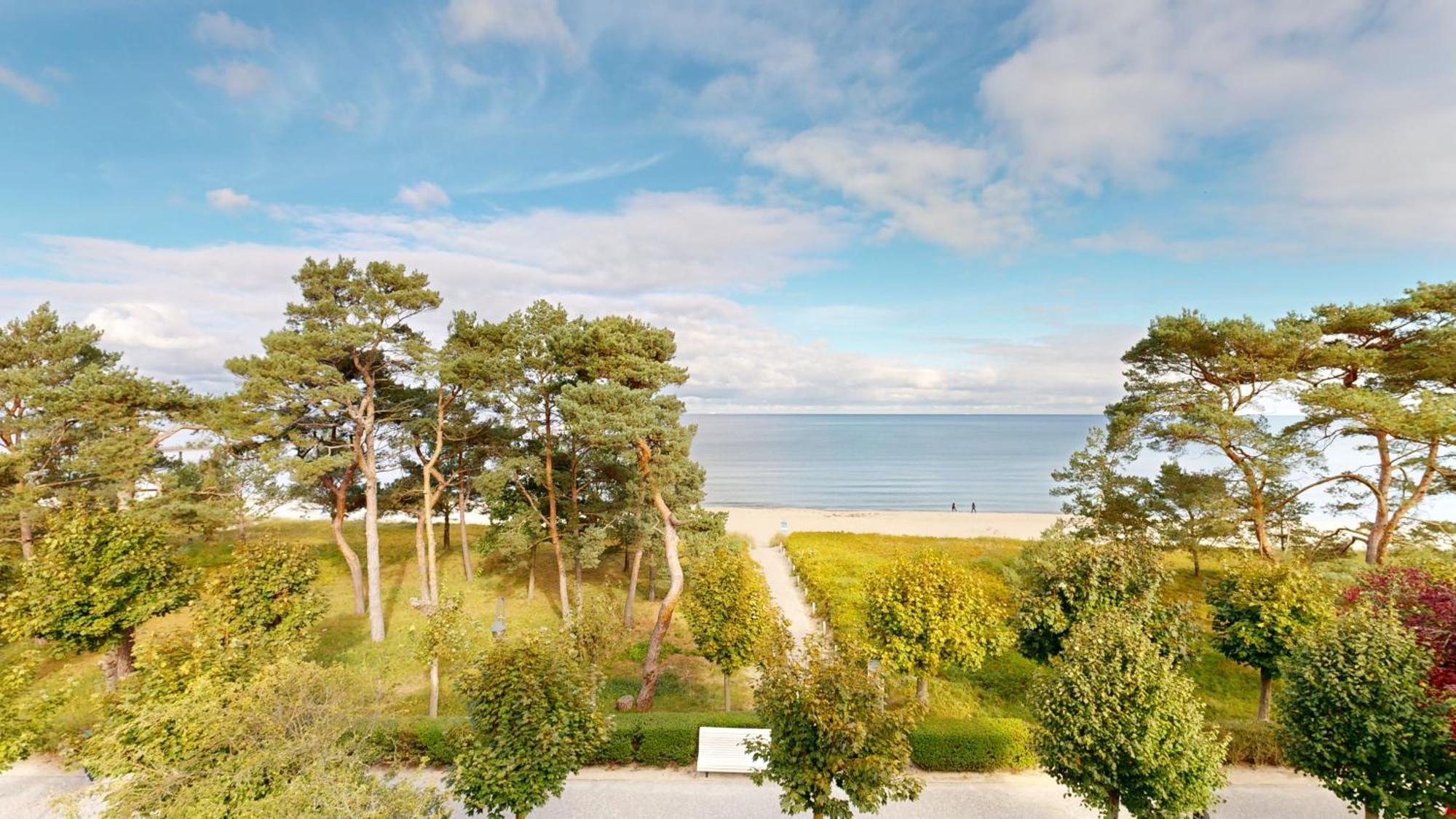 Direkt Am Mit Meerblick Und Balkon,villa Glueckspilz, Lejlighed Binz
